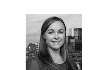 A headshot of a woman